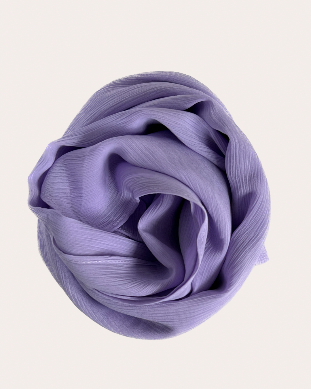 Crinkle Chiffon Hijab - Whimsical Lavender