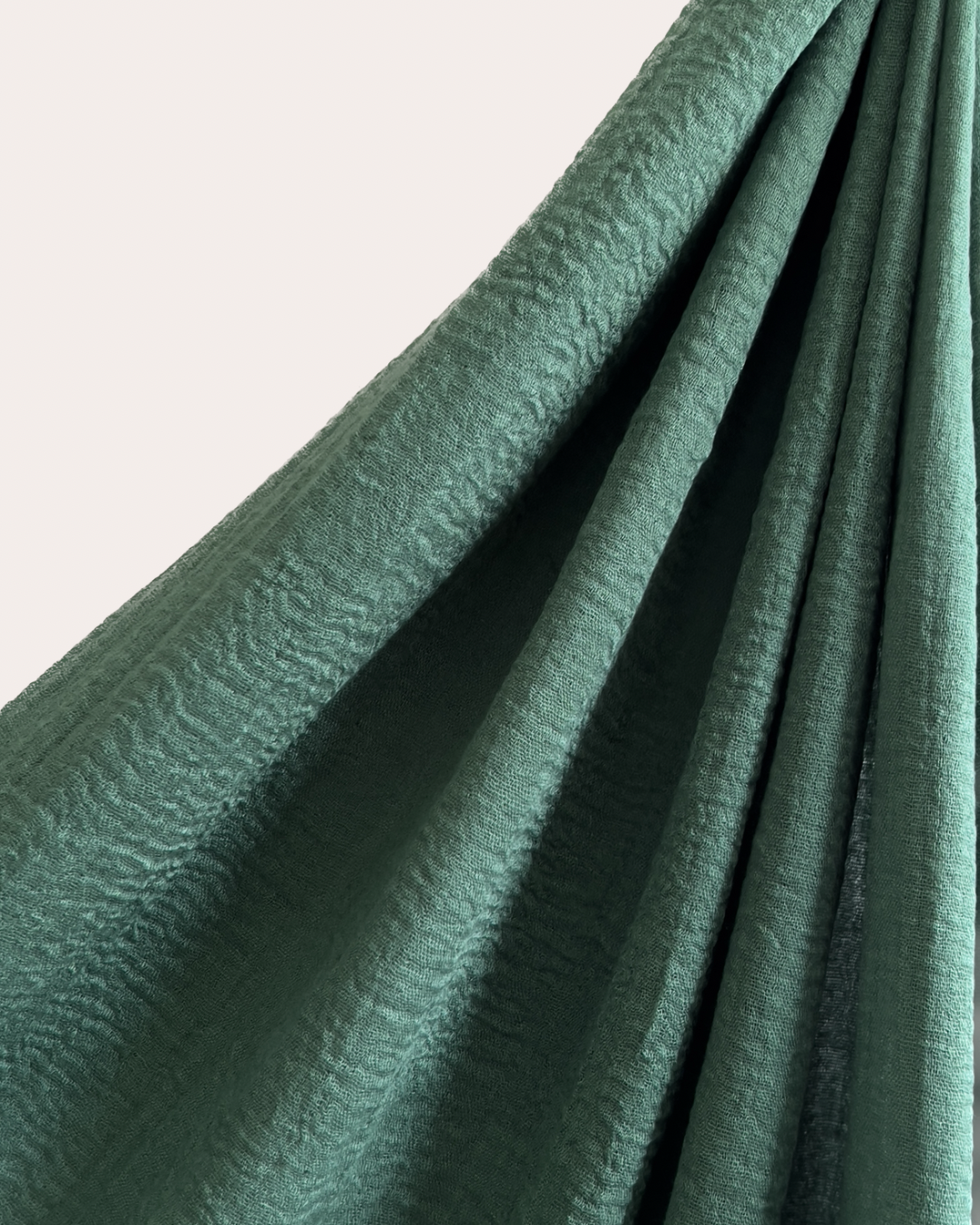 Crinkle Cotton Hijab - Mossy Emerald