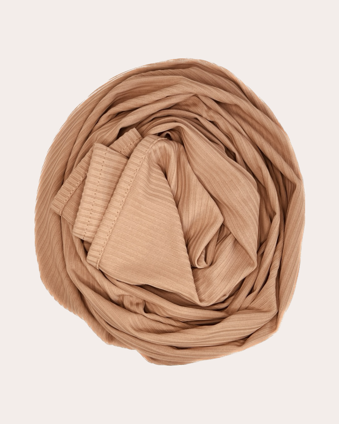 Ribbed Jersey Hijab - Sizzling Copper