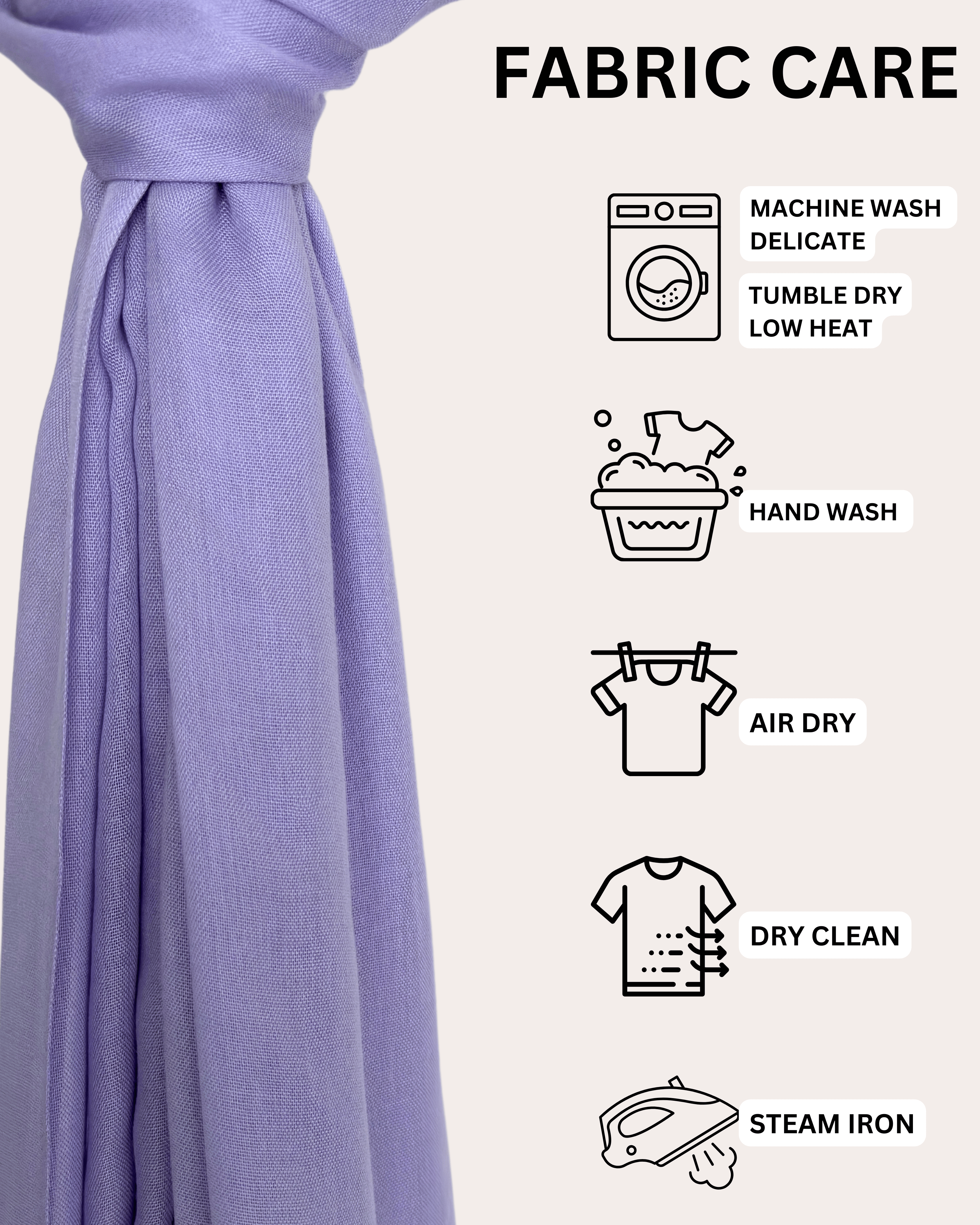 Luxury Modal Hijab - Lavish Lilac