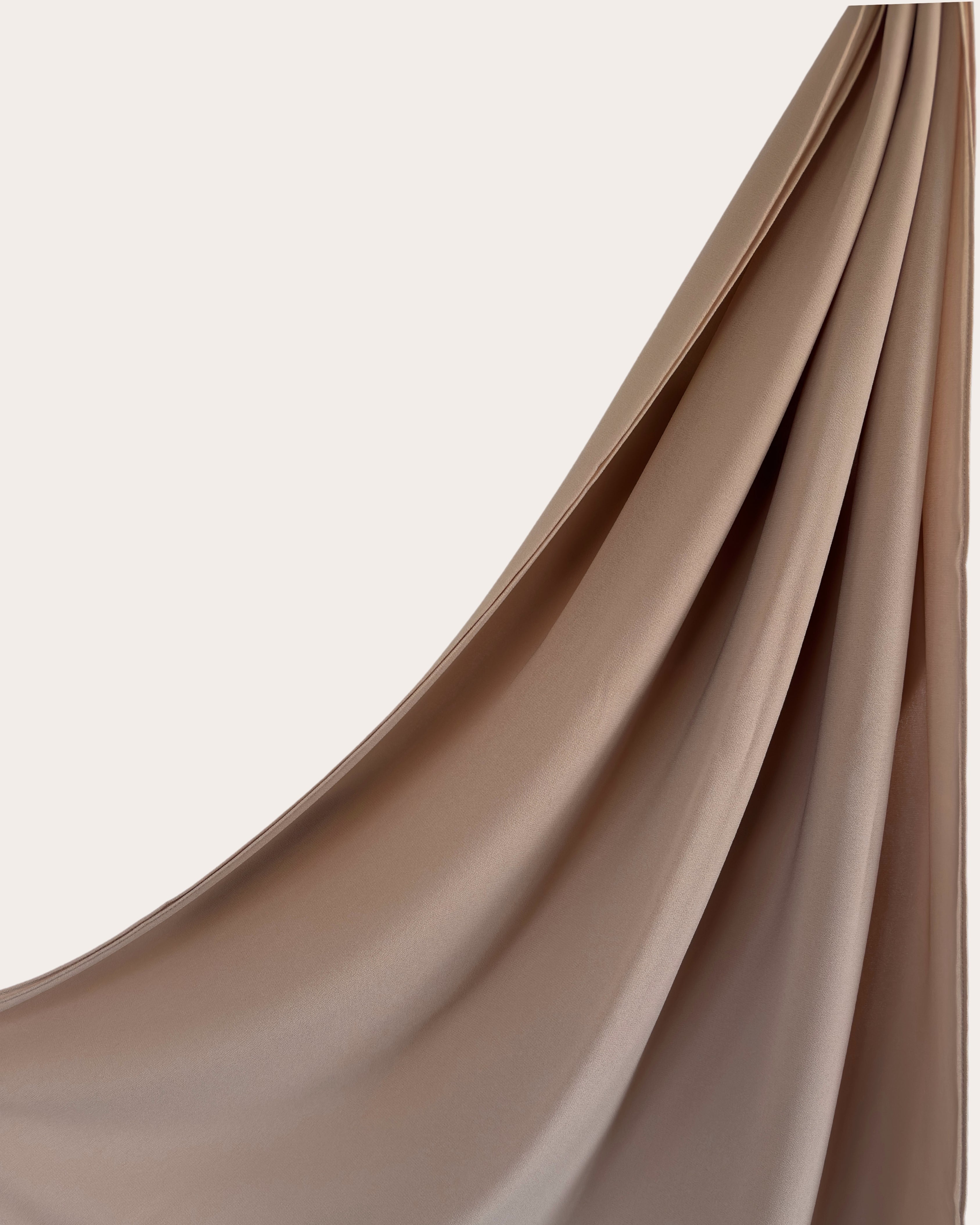 Premium Chiffon Hijab - Biscotti Beige