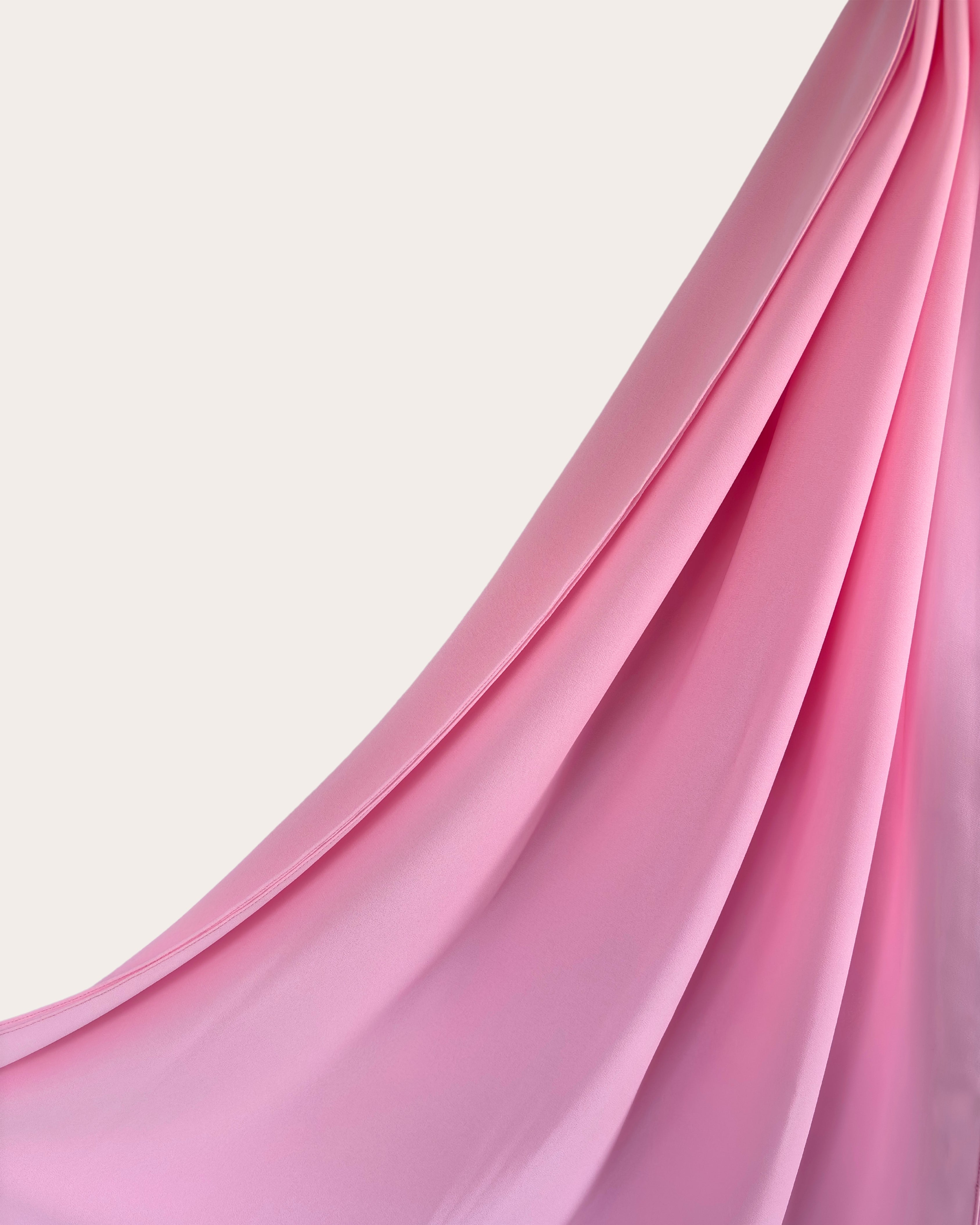 Premium Chiffon Hijab - Pink Champagne