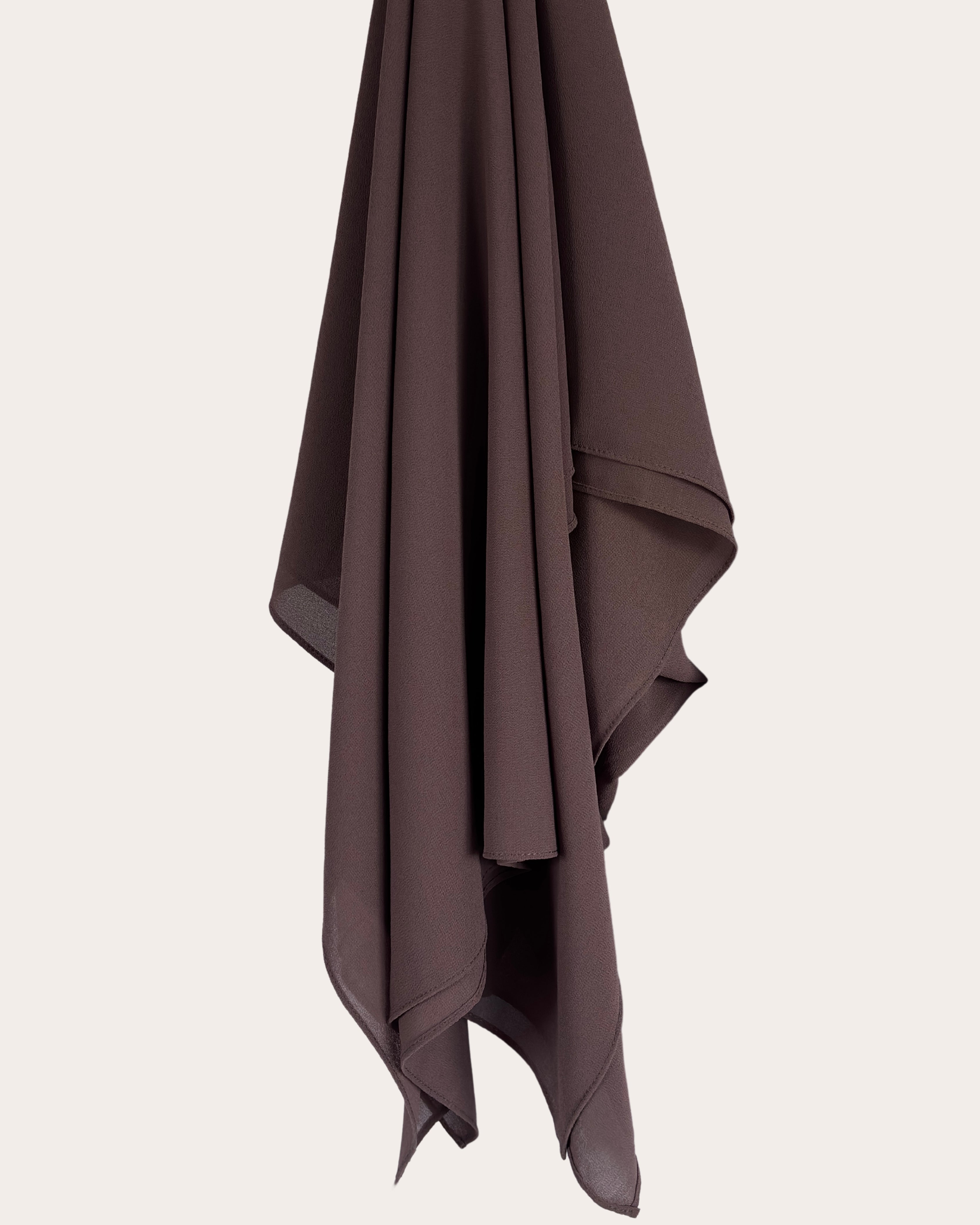 Premium Chiffon Hijab - Cocoa Chic