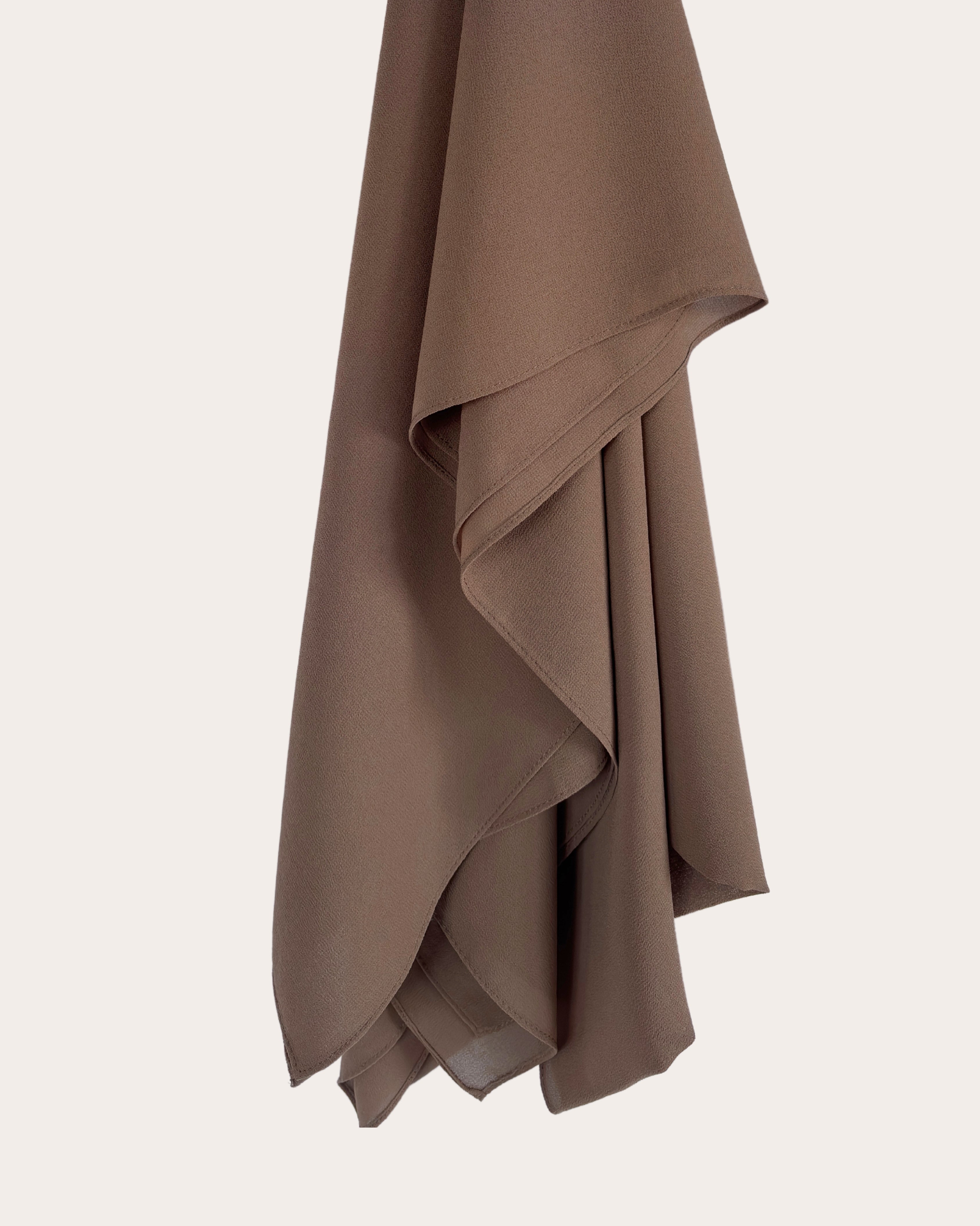 Premium Chiffon Hijab - Mocha