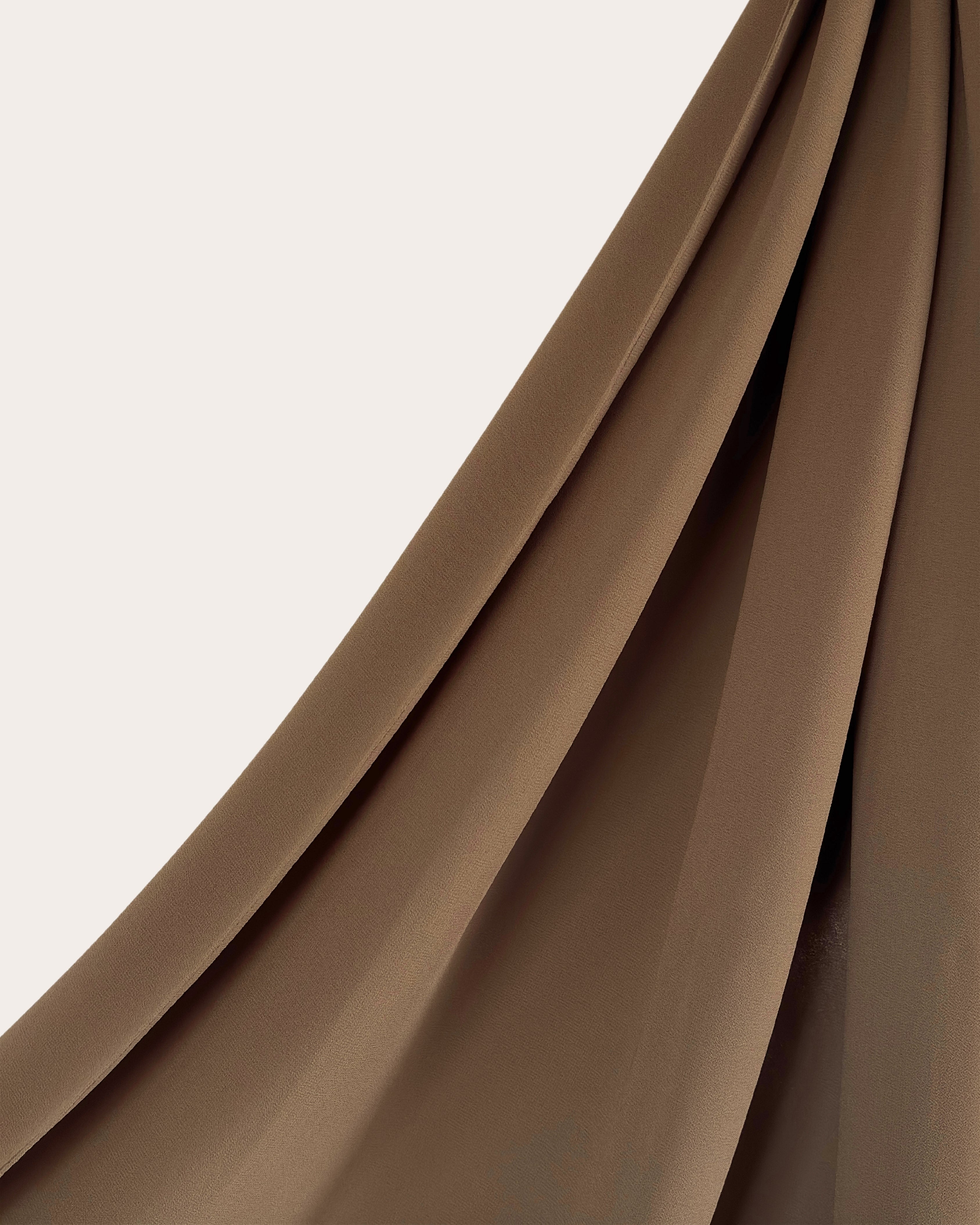 Premium Chiffon Hijab - Mocha