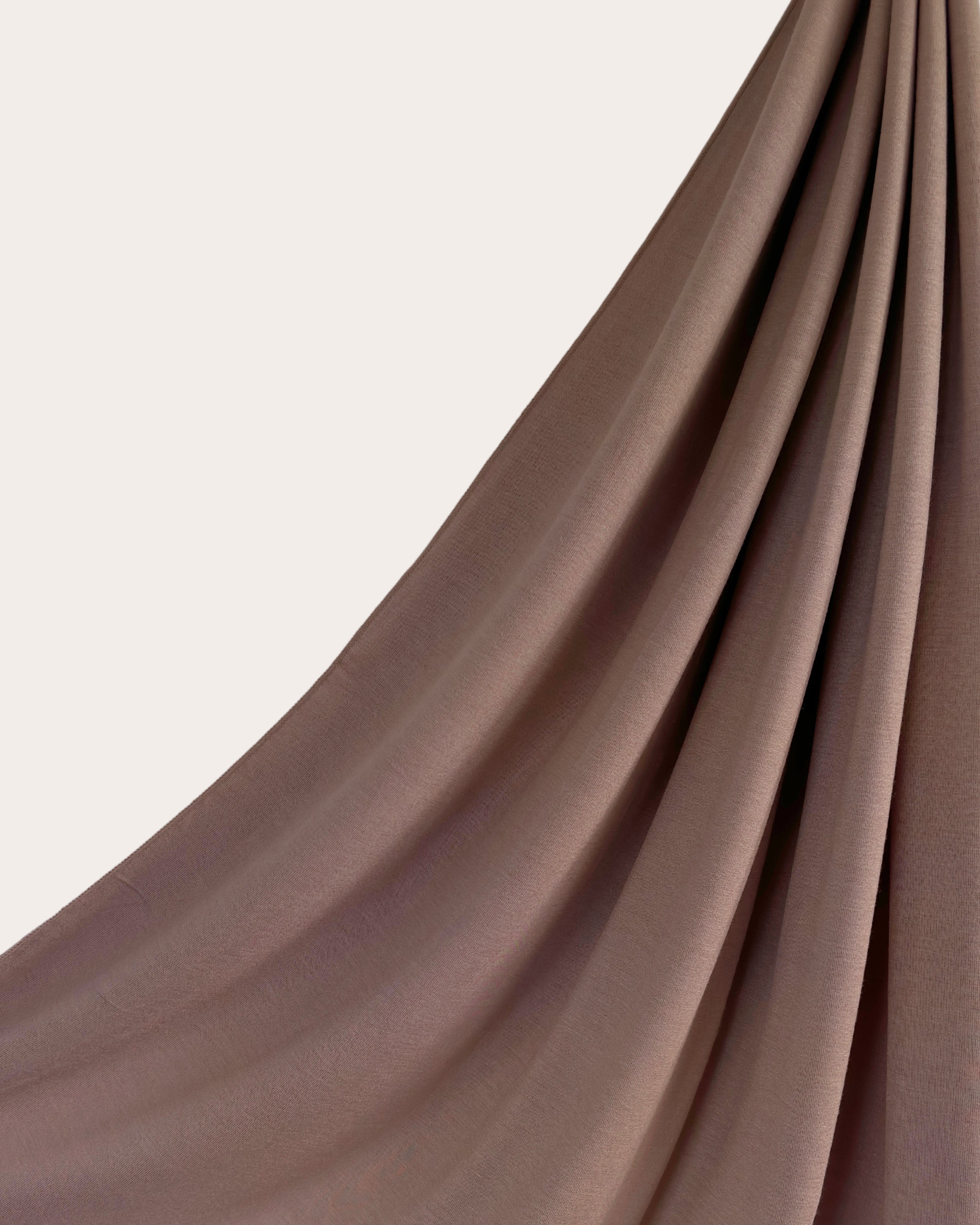 Premium Jersey Hijab - Chocolate Truffle