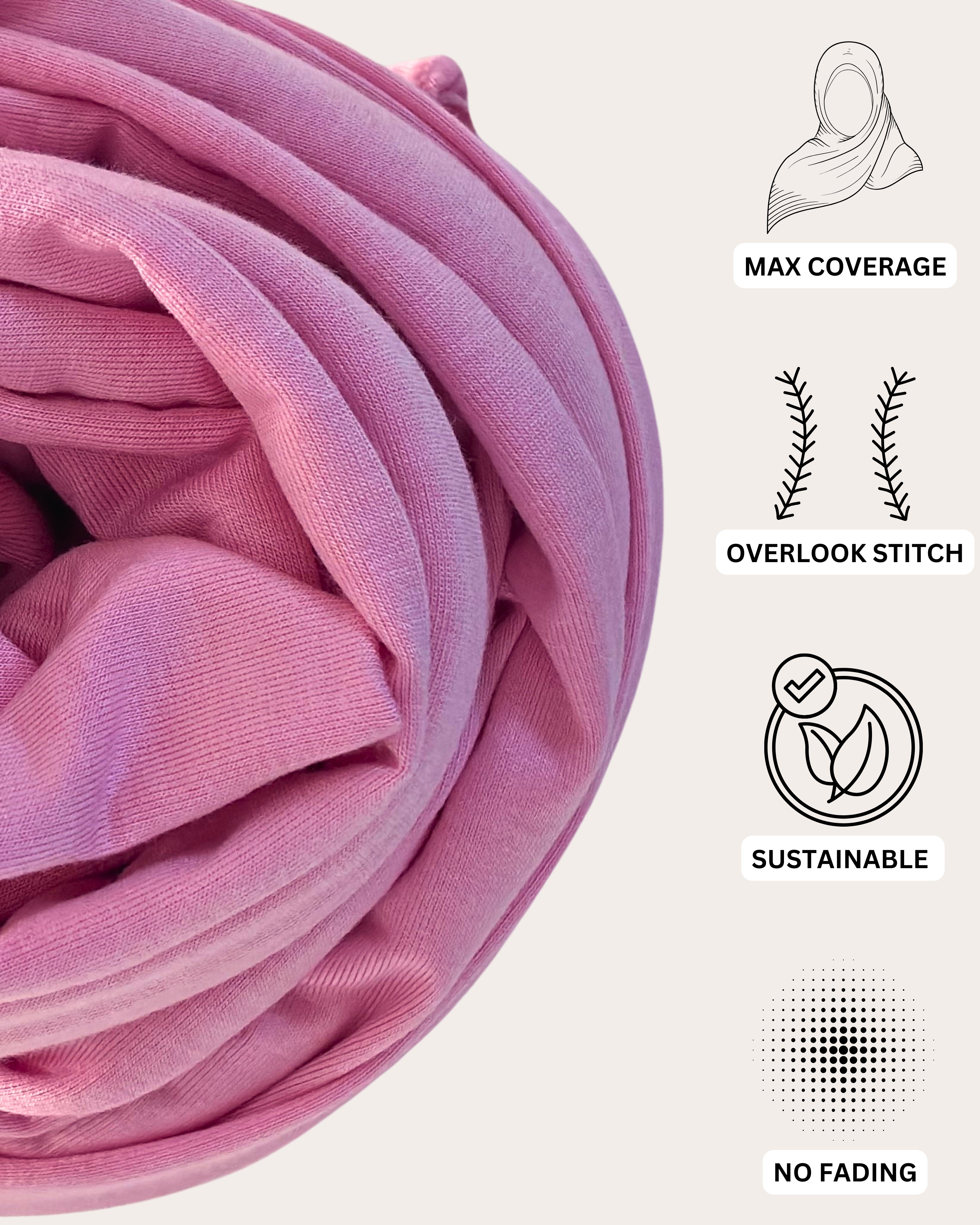 Premium Jersey Hijab - Blushing Orchid