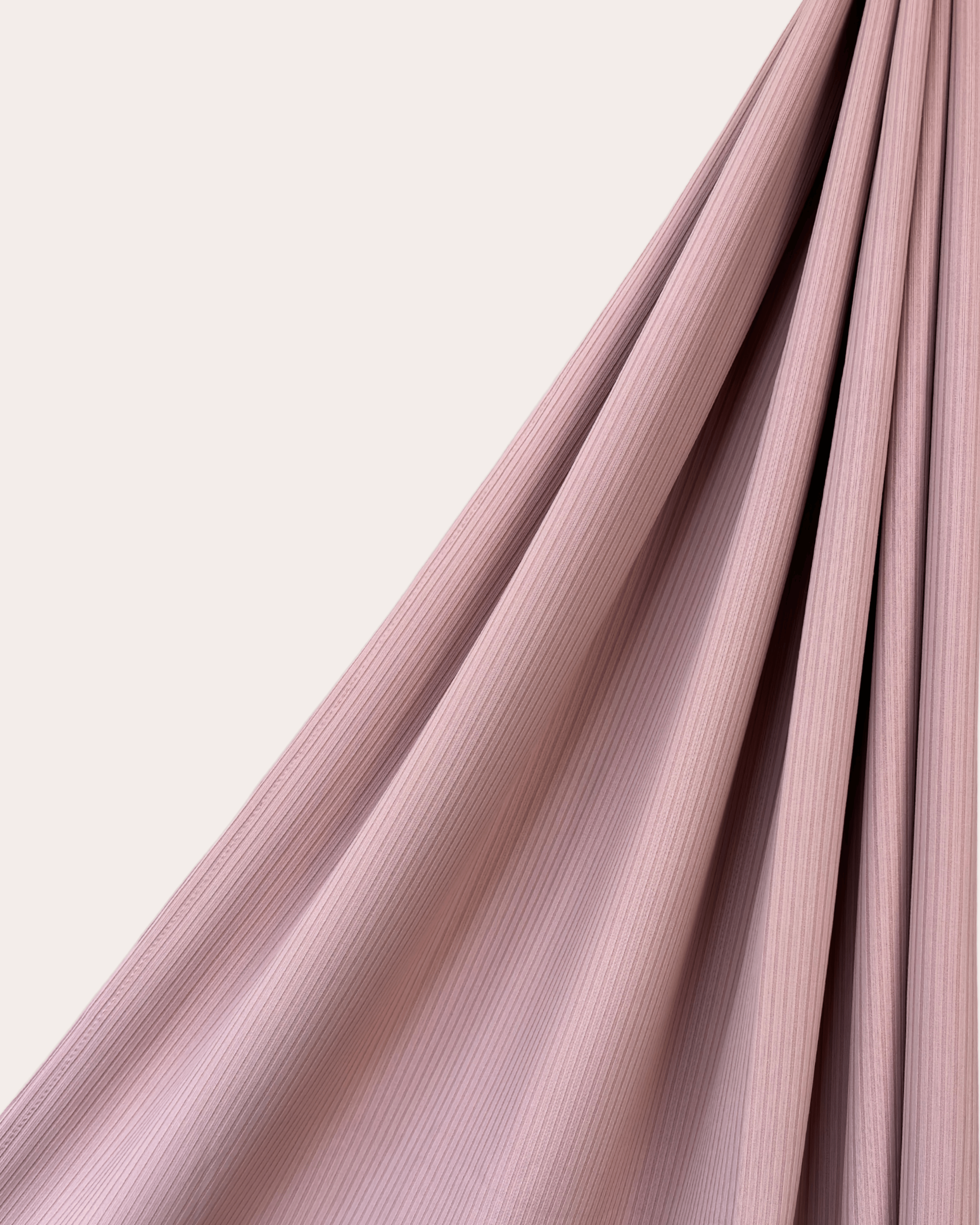 Ribbed Jersey Hijab - Rose Gold