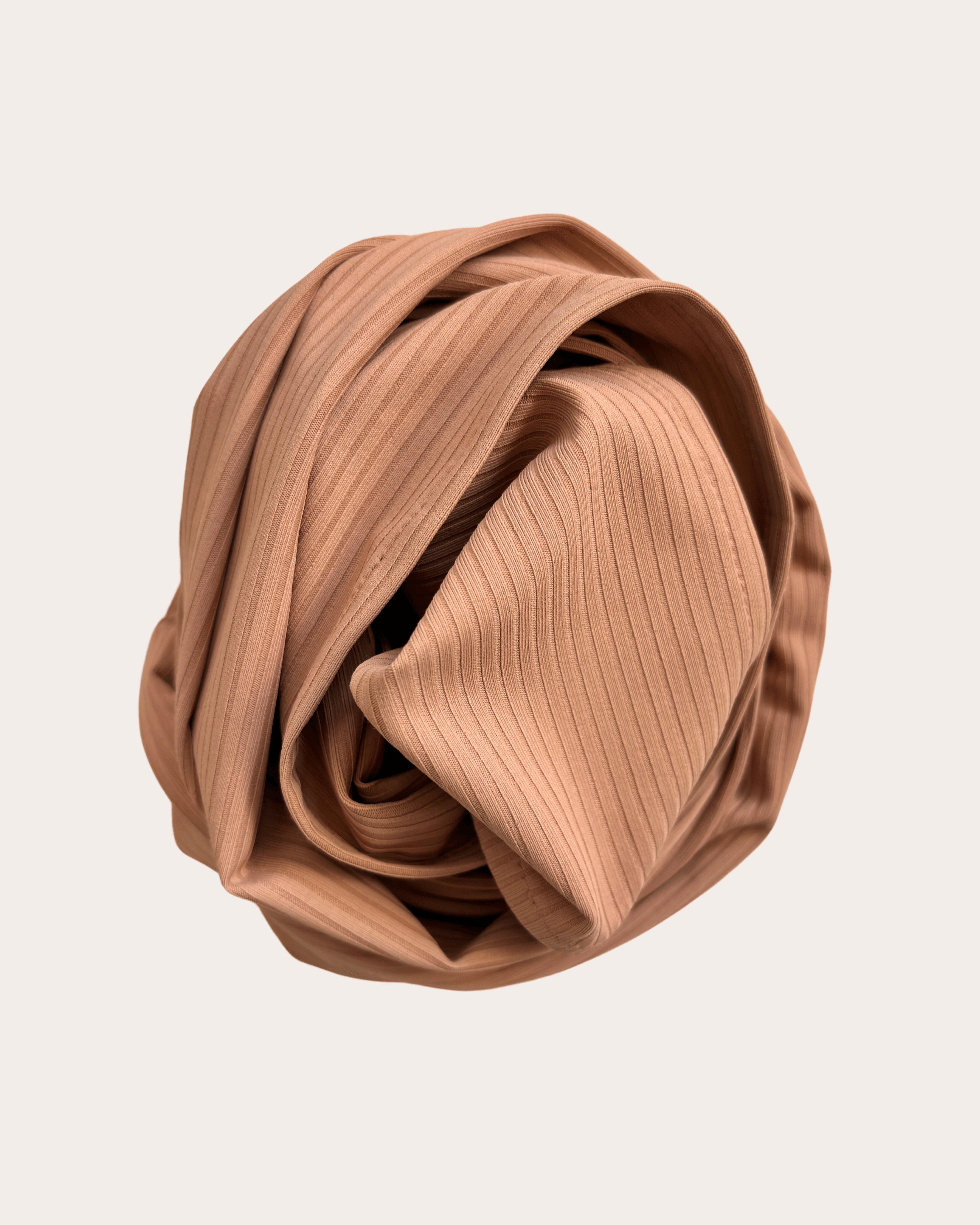 Ribbed Jersey Hijab - Sizzling Copper