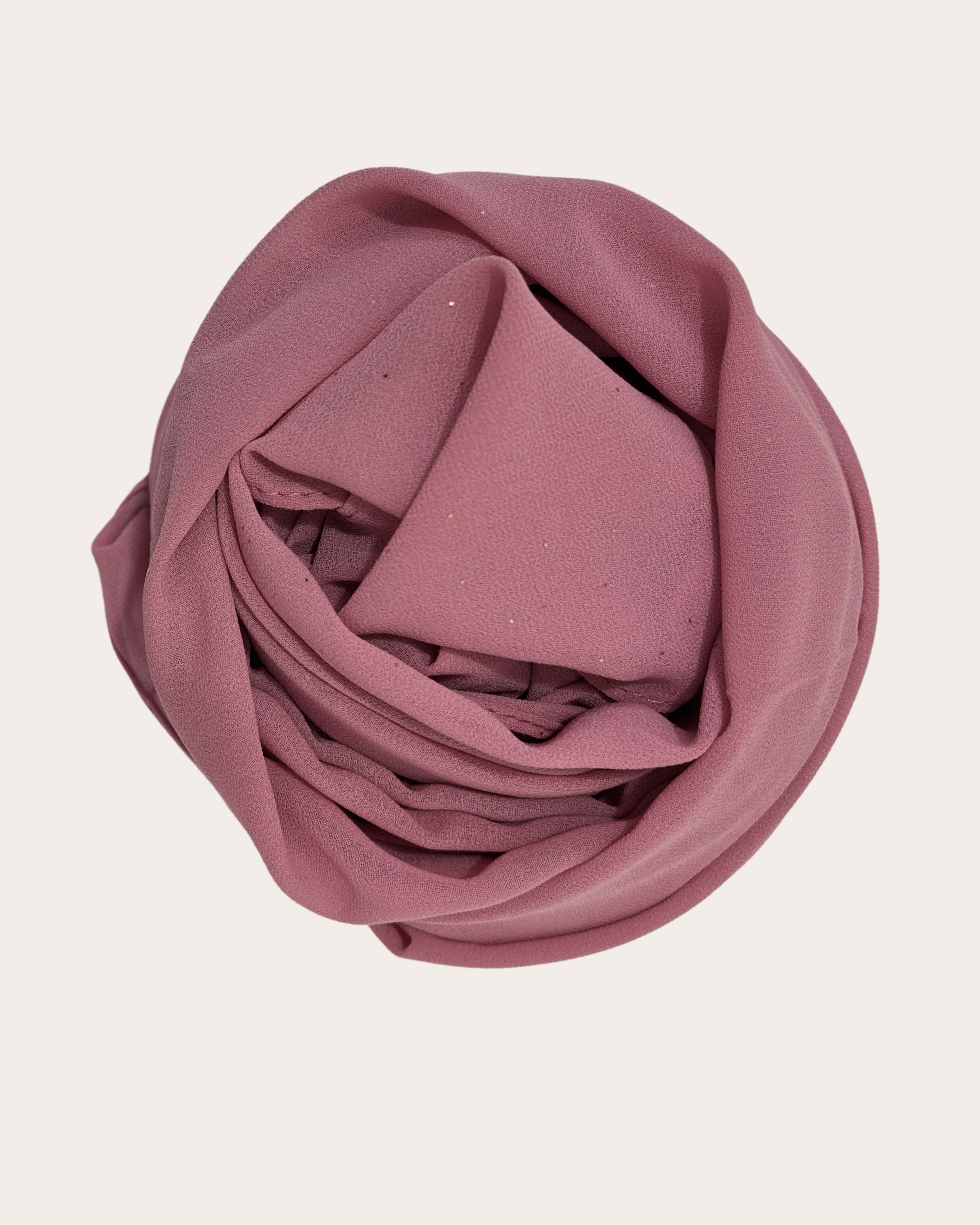 Shimmer Chiffon Hijab - Dusty Rose