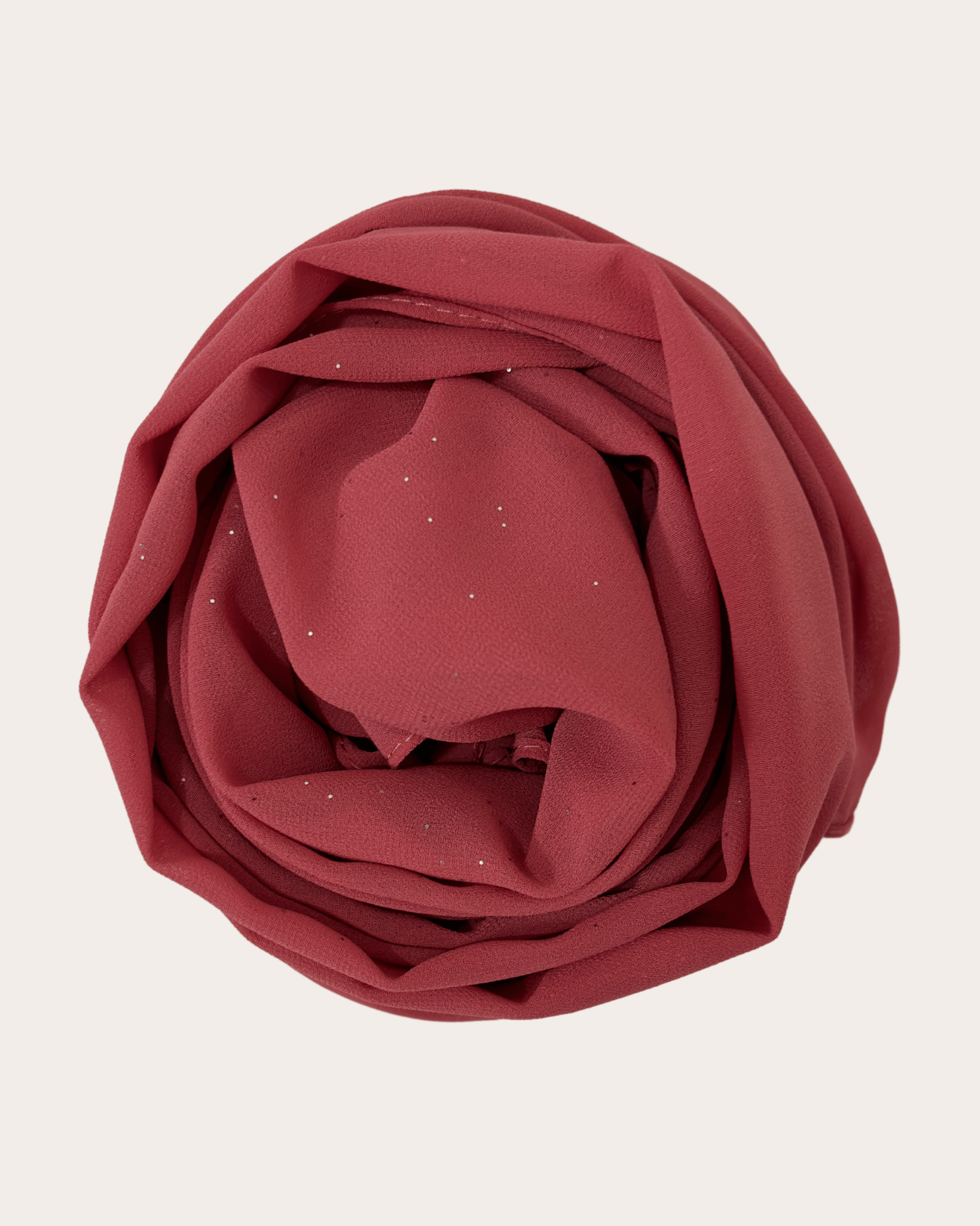 Shimmer Chiffon Hijab - Raspberry Red