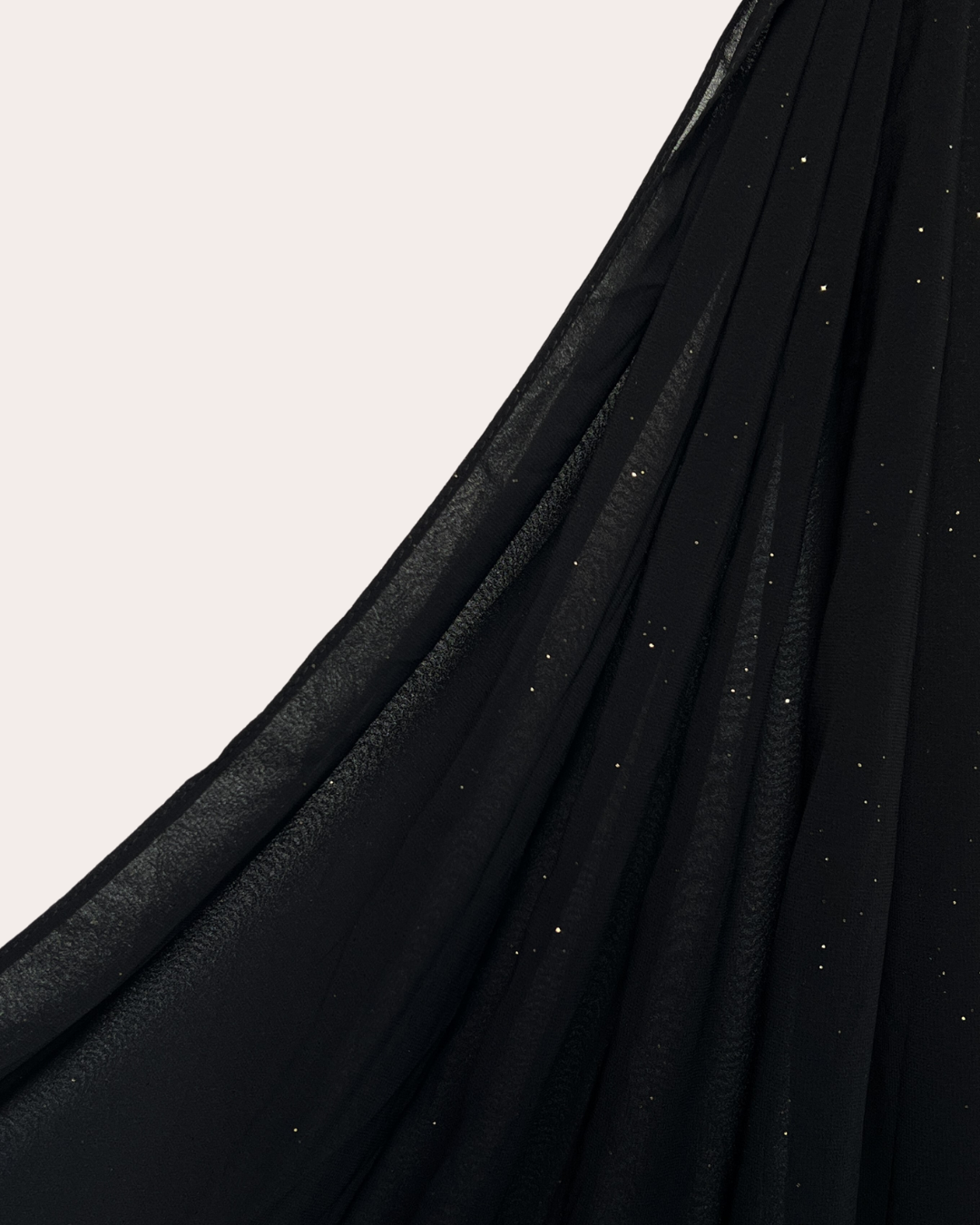 Shimmer Chiffon Hijab - Midnight Mystery